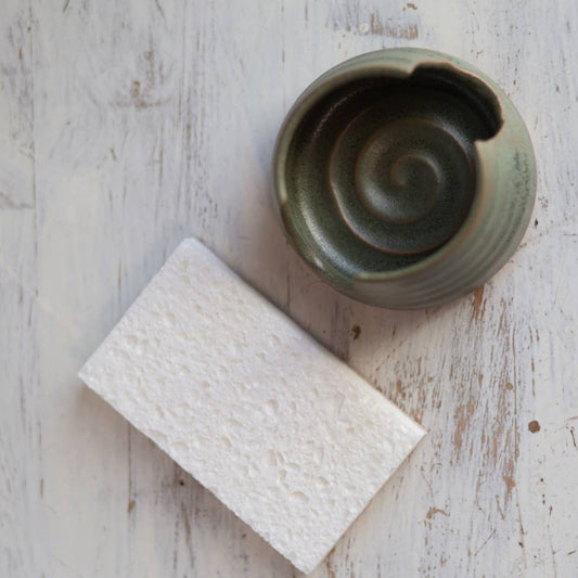 Sponge Holder in Moss Green