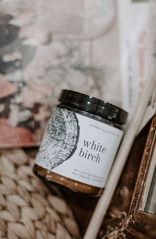 White Birch 9oz Soy Candle