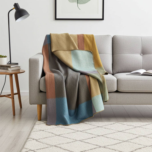 NEW! Alpaca Throw Blanket - Prism