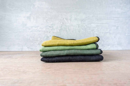 Curated 100% Linen Napkins - Grasshopper Mix