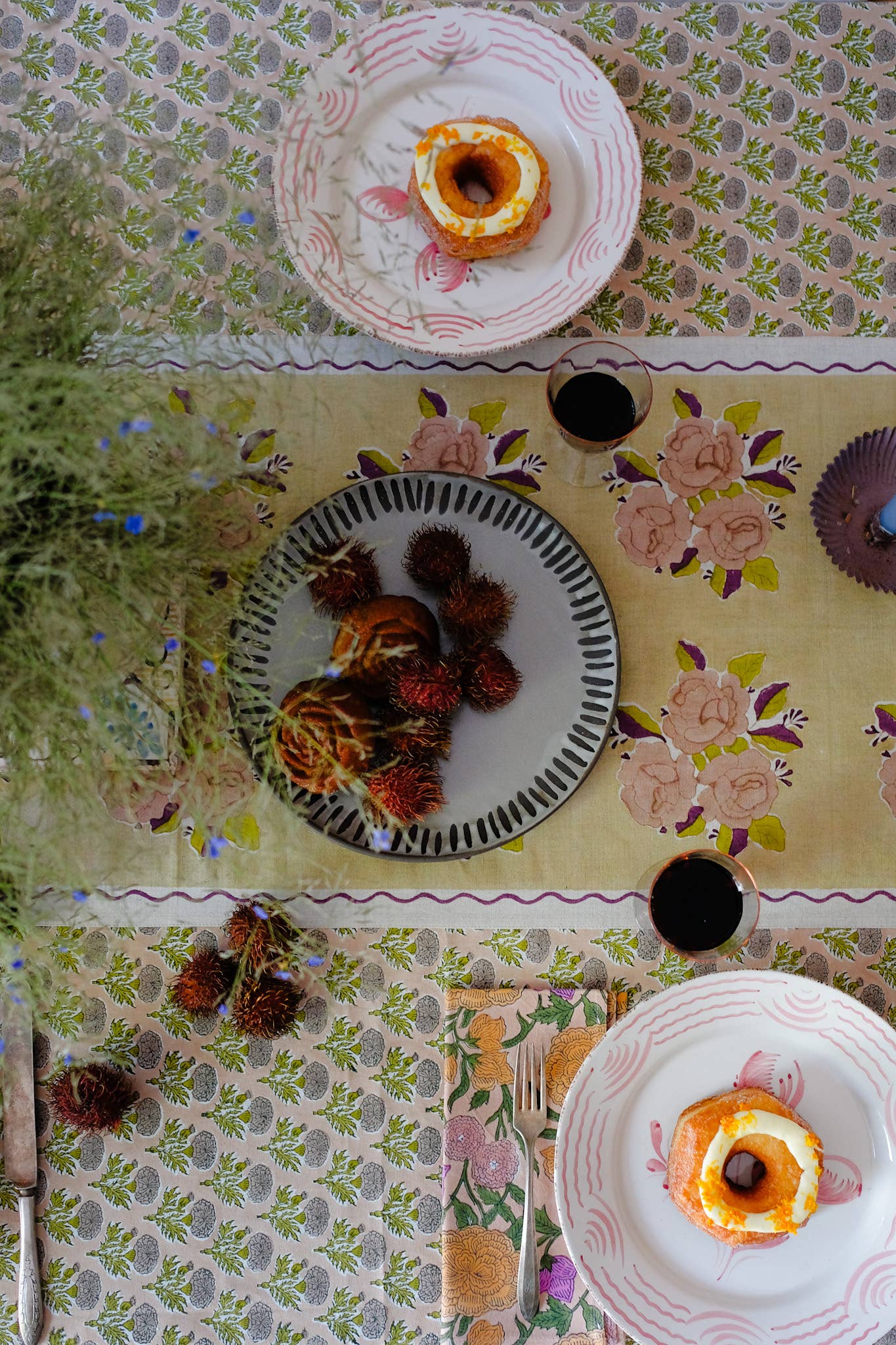 Sara - Block-printed Table Runner (Harvest)