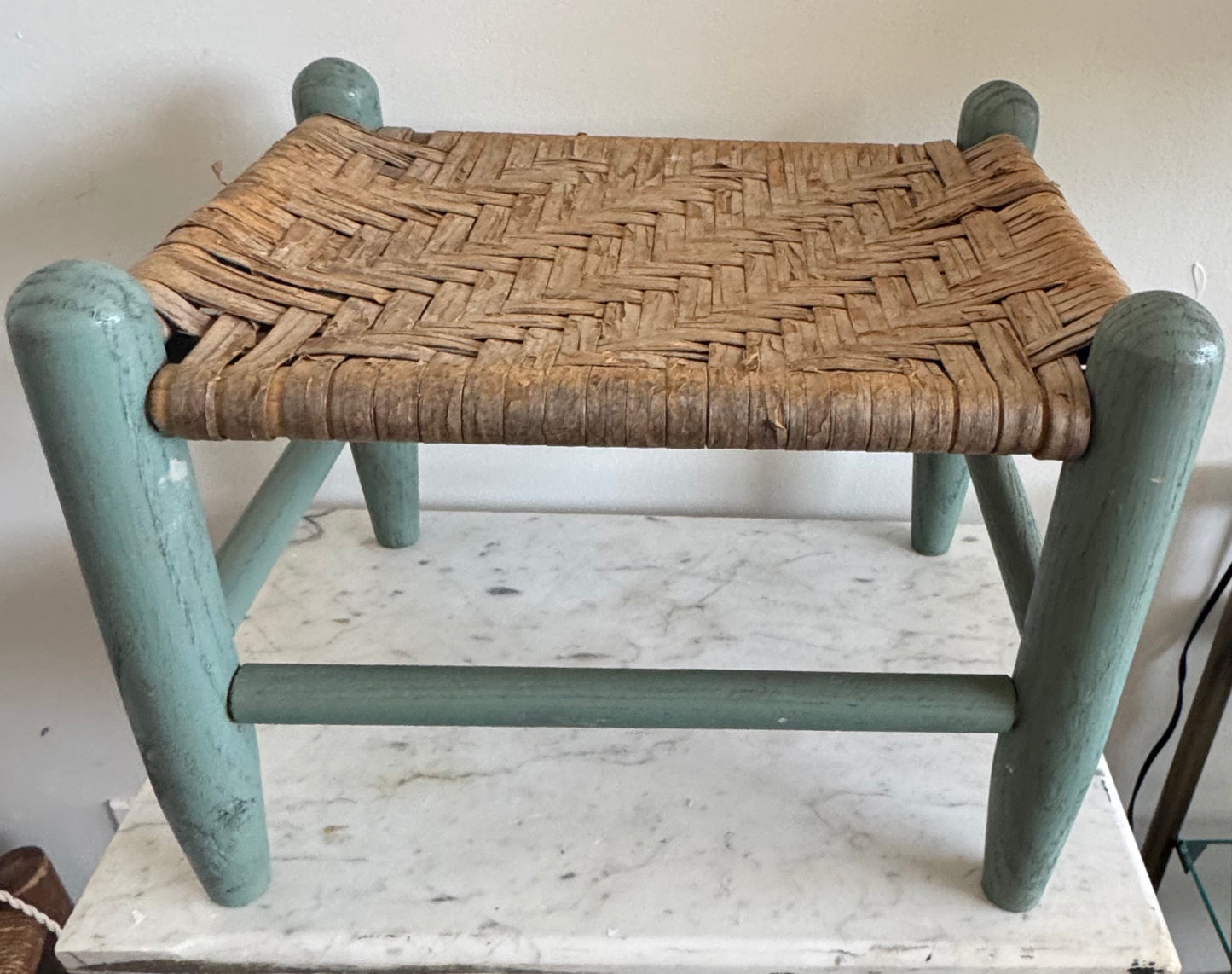 Vintage green stool