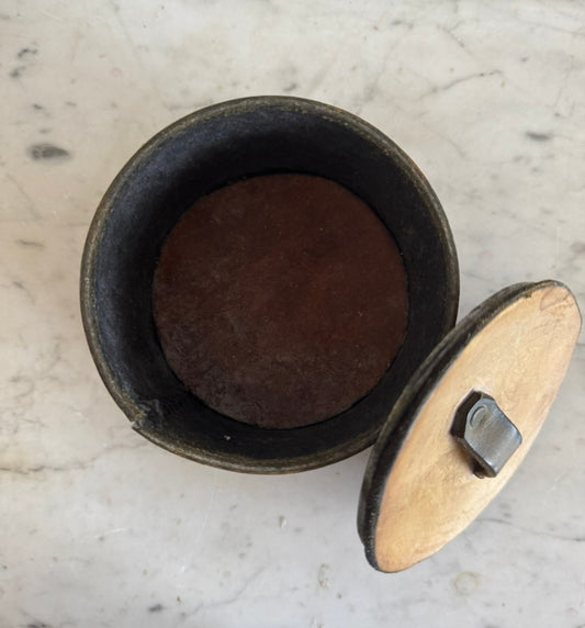 Hand-tooled leather box