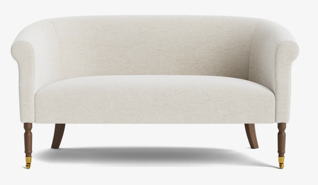 Clemence Oatmeal Settee 60"