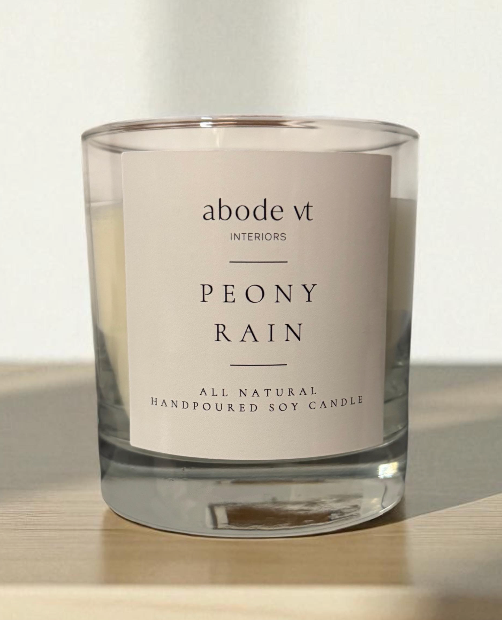 Abode VT "Peony Rain" Candle