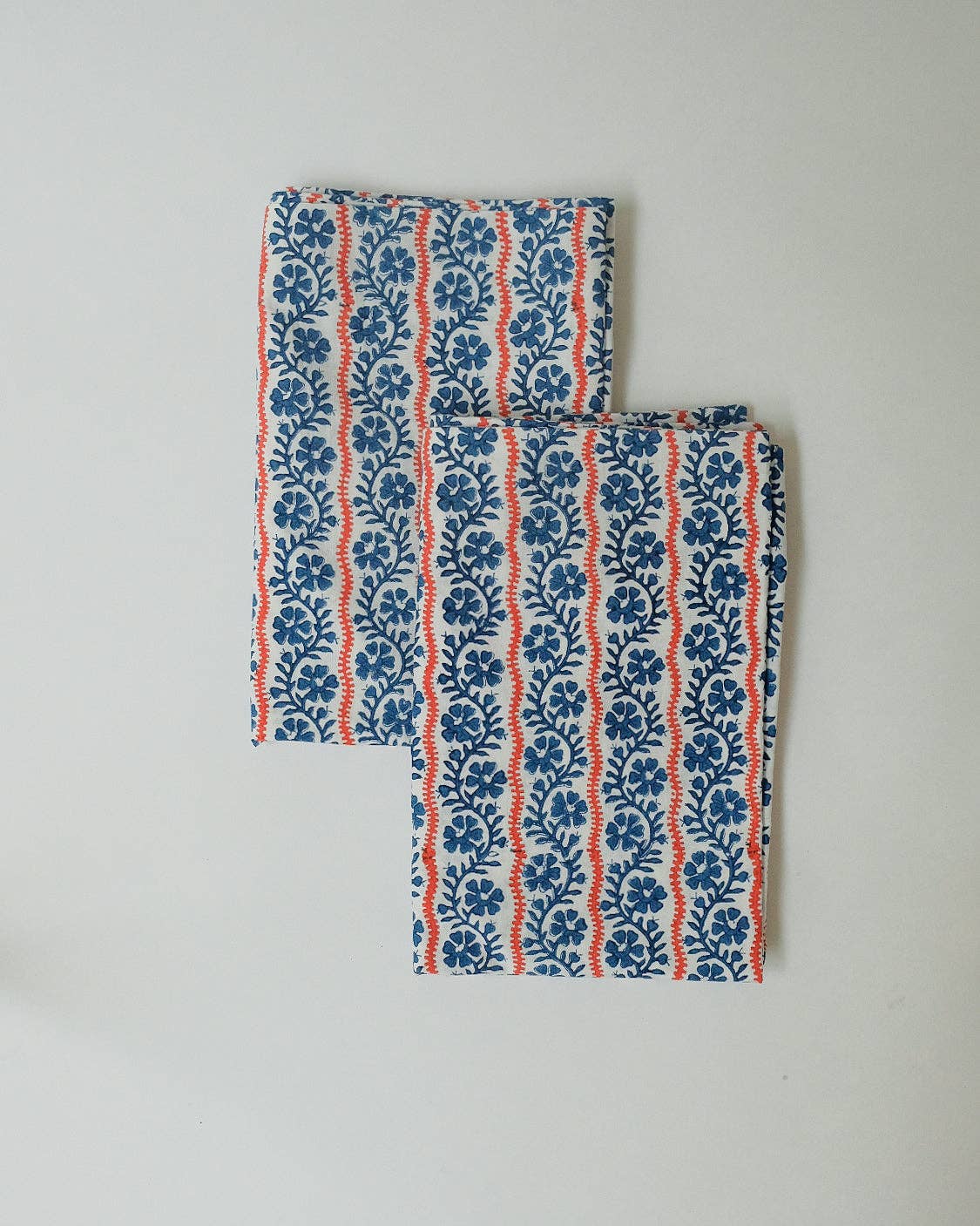 Vipin - Hand Block-printed Cotton Sham - Set of 2 (Indigo)