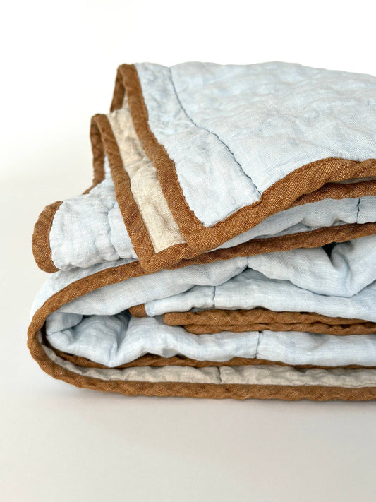 Simple Lines - Ocean/Sand with Ochre binding