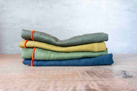 Curated 100% Linen Cloth Napkins - Fish Pond Mix (Set of 4)
