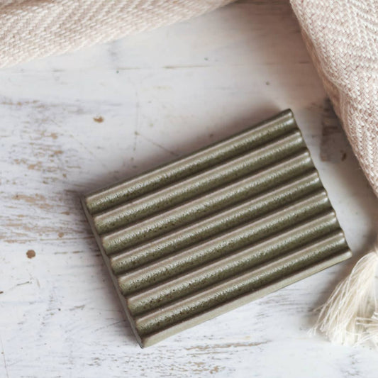 Soap Dish in Moss Green