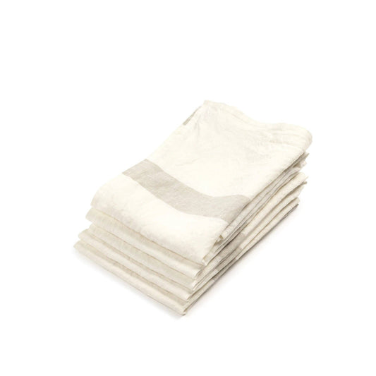 'Porticcio' 27x27" linen tea towel