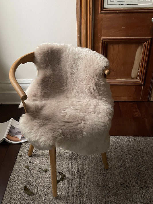 Shorn Nude Icelandic Sheepskin Throw Rug