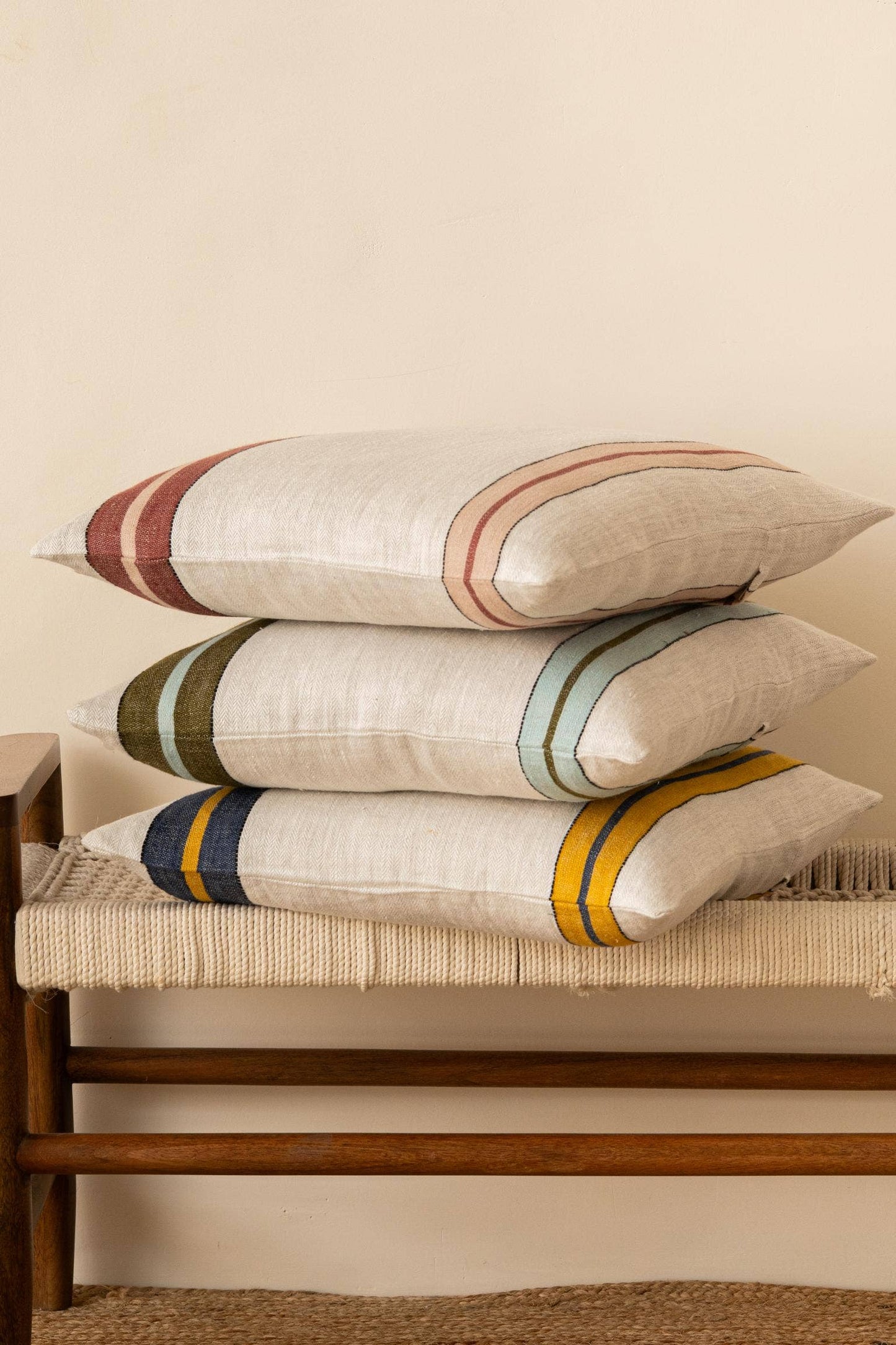 Linen Herringbone Cushion Cover