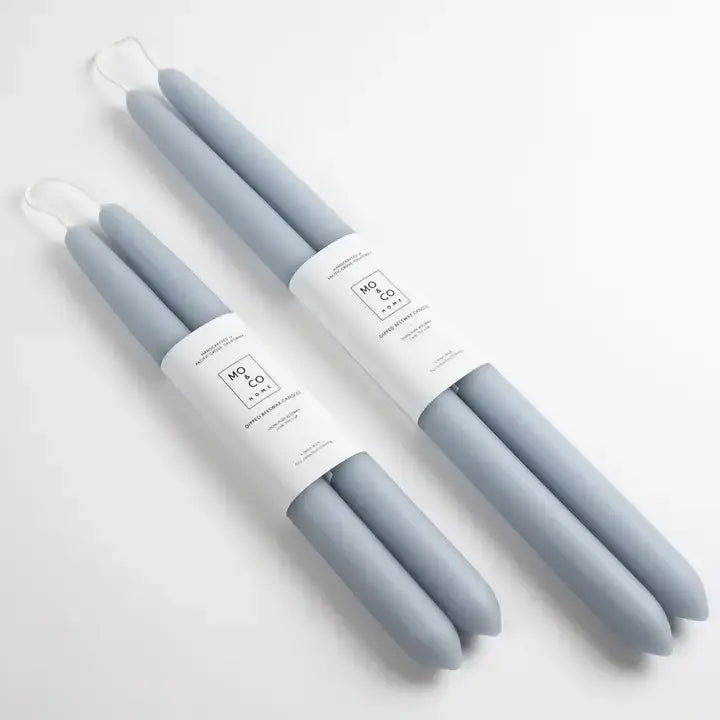 100% Beeswax Dipped Taper Candles | All Natural, Handmade