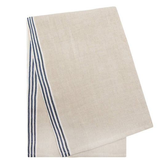 Alsace Natural & Blue Towels 20x30 - Set of 2