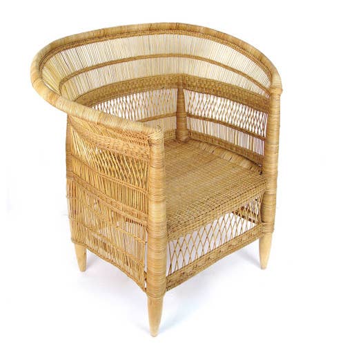Handcrafted Malawi Cane Accent Chair