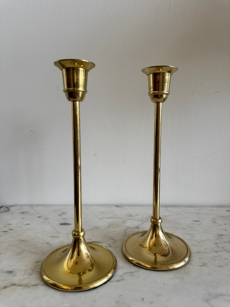 Brass candlesticks (lg)