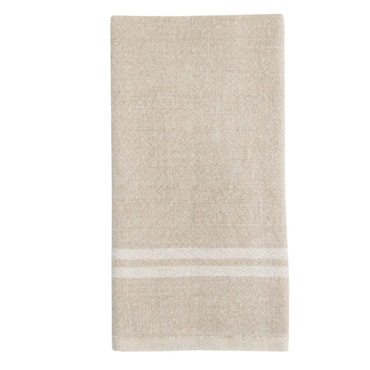 Vintage Linen Natural/Ivory Towels 20x30 - Set of 2