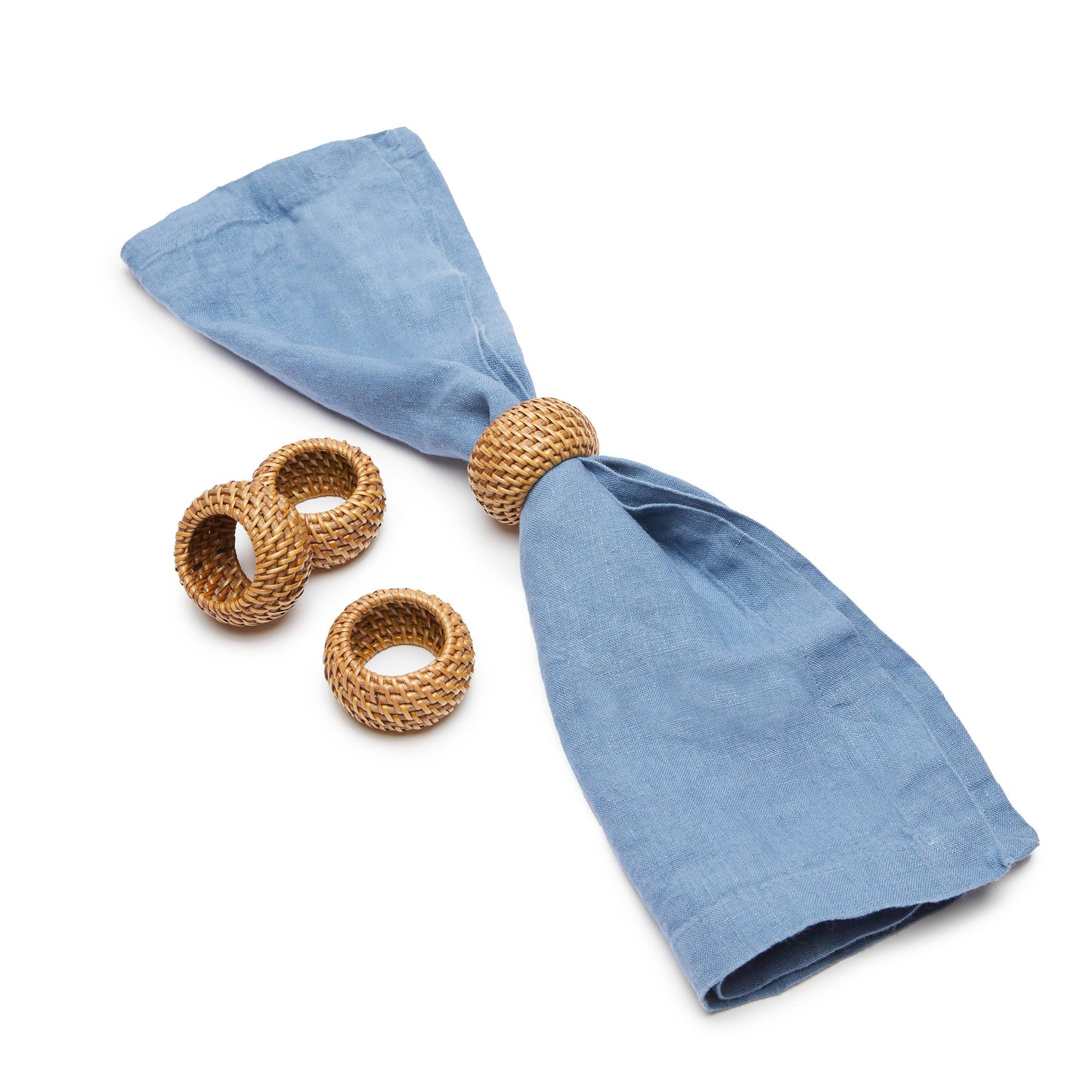 Eclipse Natural Napkin Ring, Set of 4