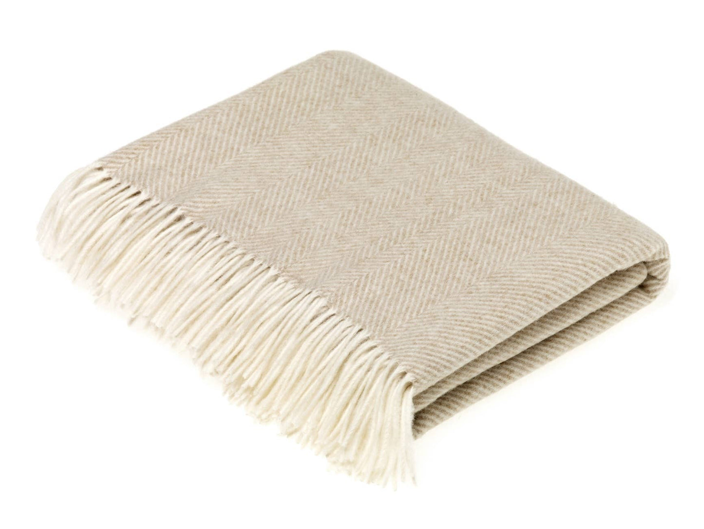 Herringbone - Merino Lambswool Throws - Made in England