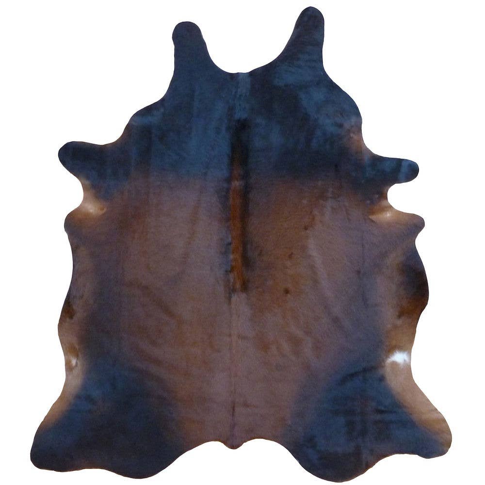 Brown with Black Cowhide