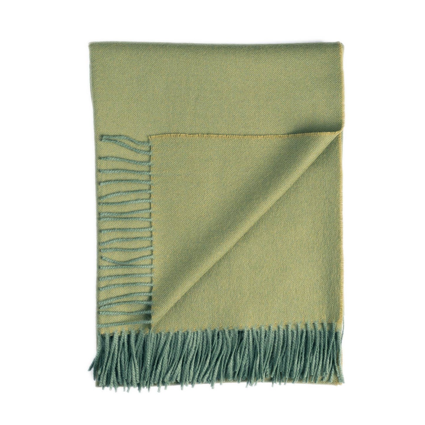100% Baby Alpaca Throw - Tea Leaf