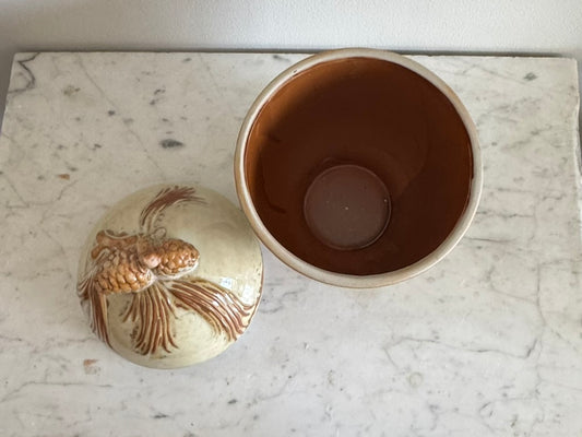 Ceramic pinecone jar