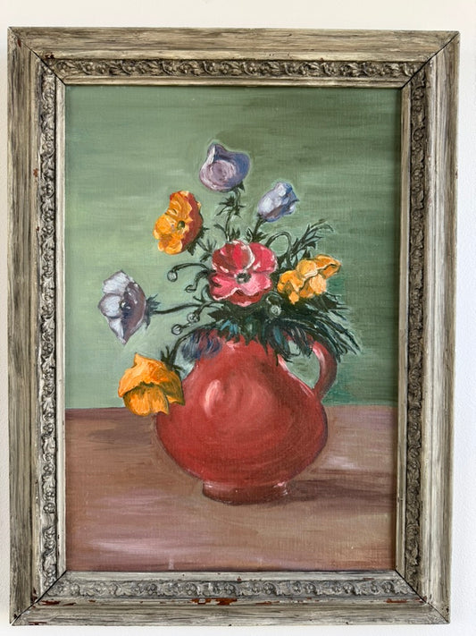 Floral still life (red)