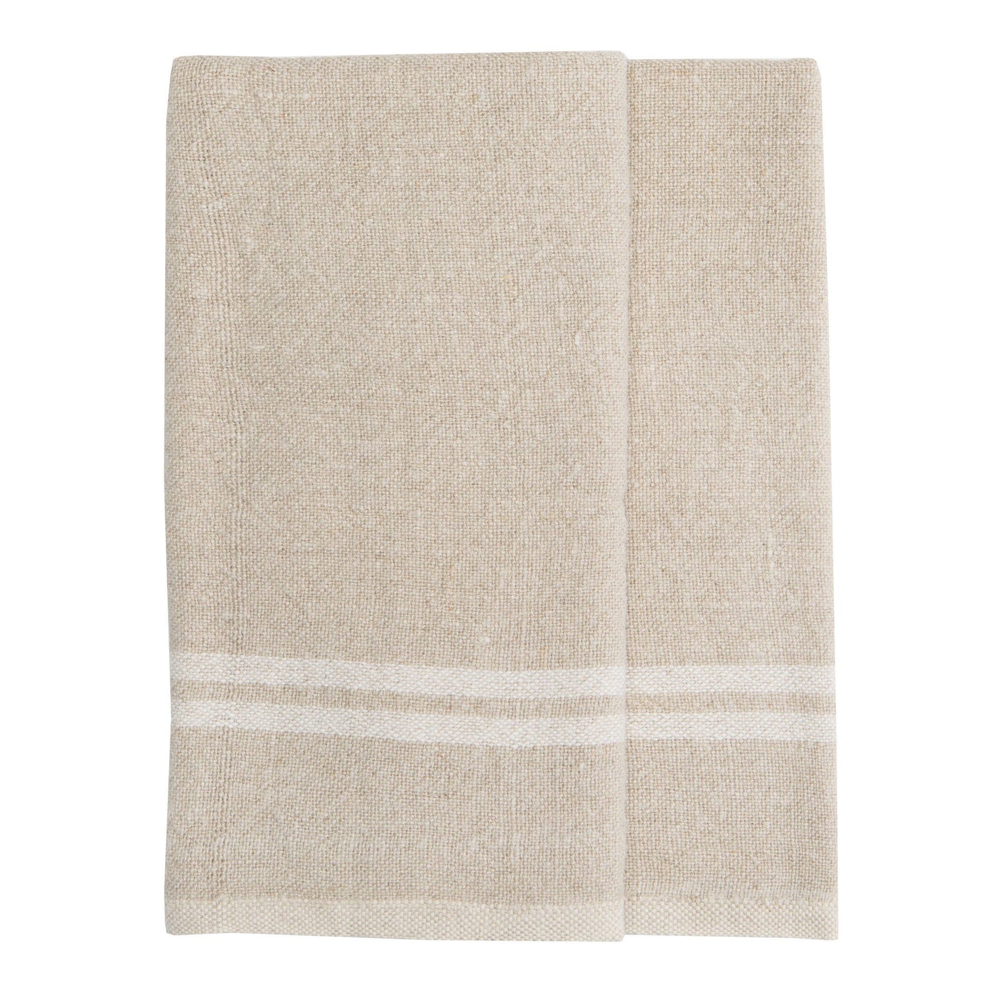 Vintage Linen Natural/Ivory Towels 20x30 - Set of 2