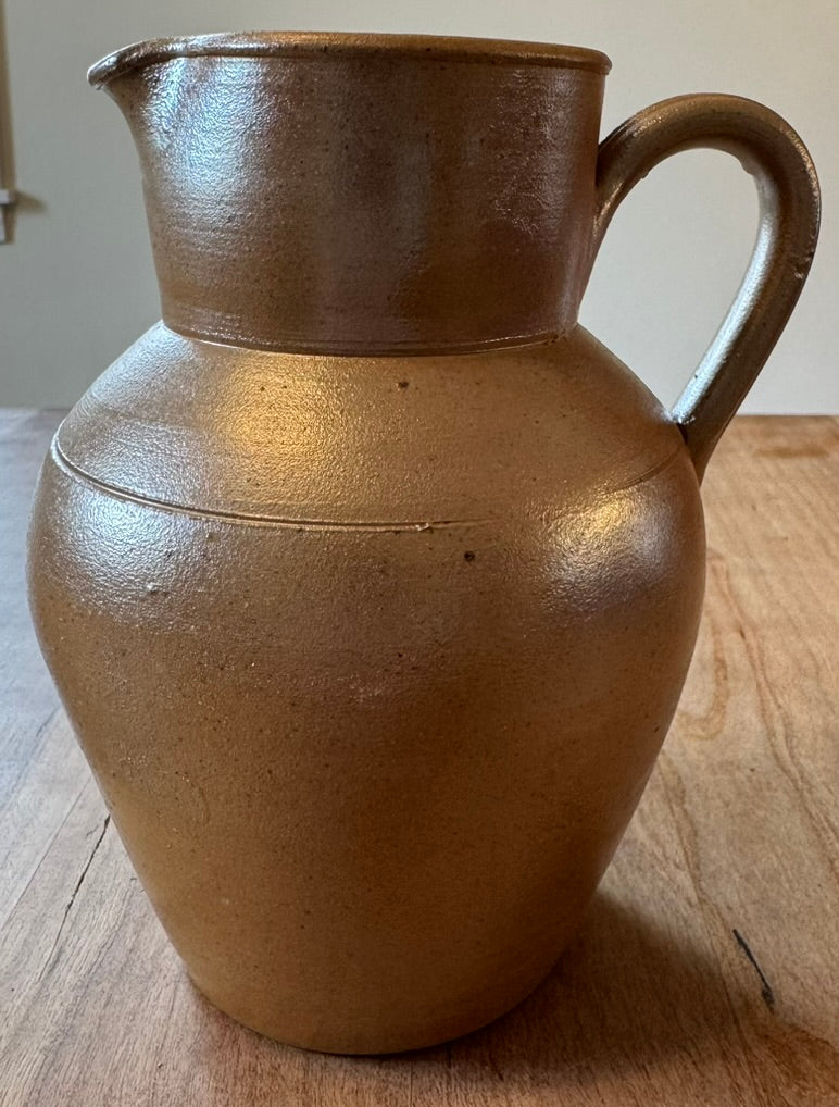 Vintage French stoneware pitcher