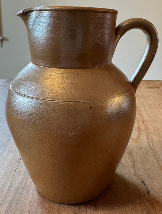 Vintage French stoneware pitcher