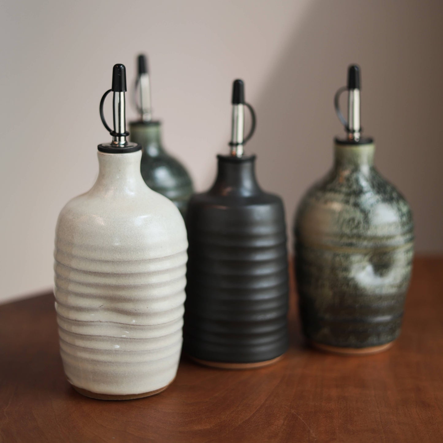 Artist Choice Olive Oil Cruet in Moss Green
