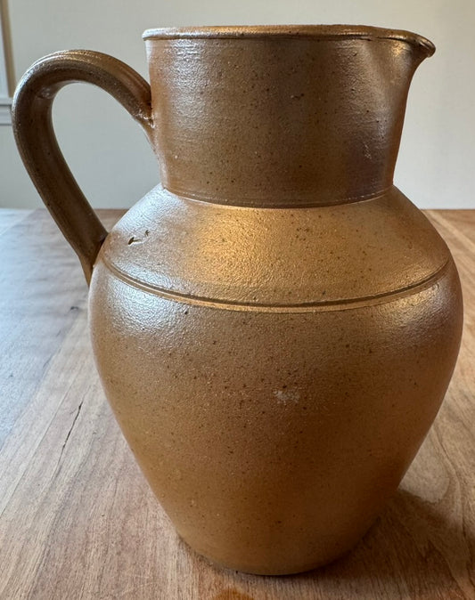 Vintage French stoneware pitcher
