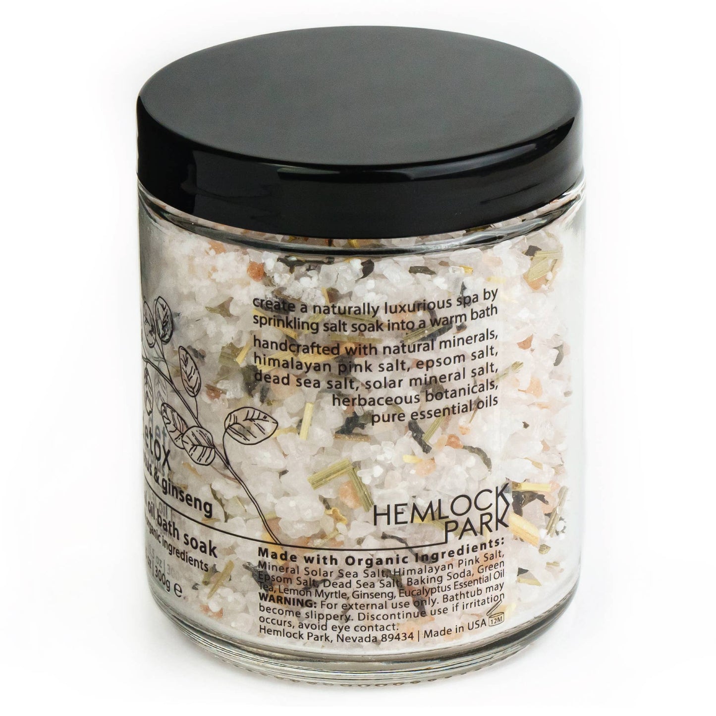 Detox Eucalyptus & Ginseng | Essential Oil Mineral Bath Soak
