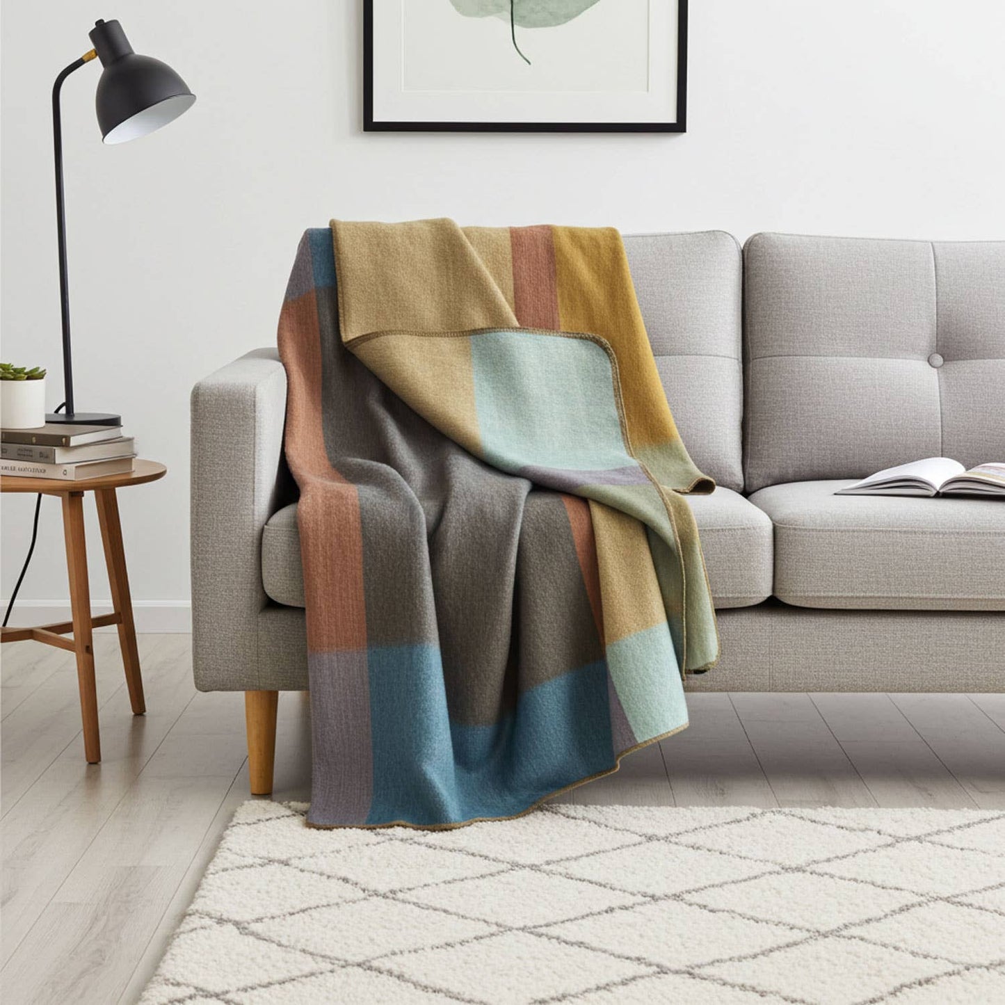 NEW! Alpaca Throw Blanket - Prism