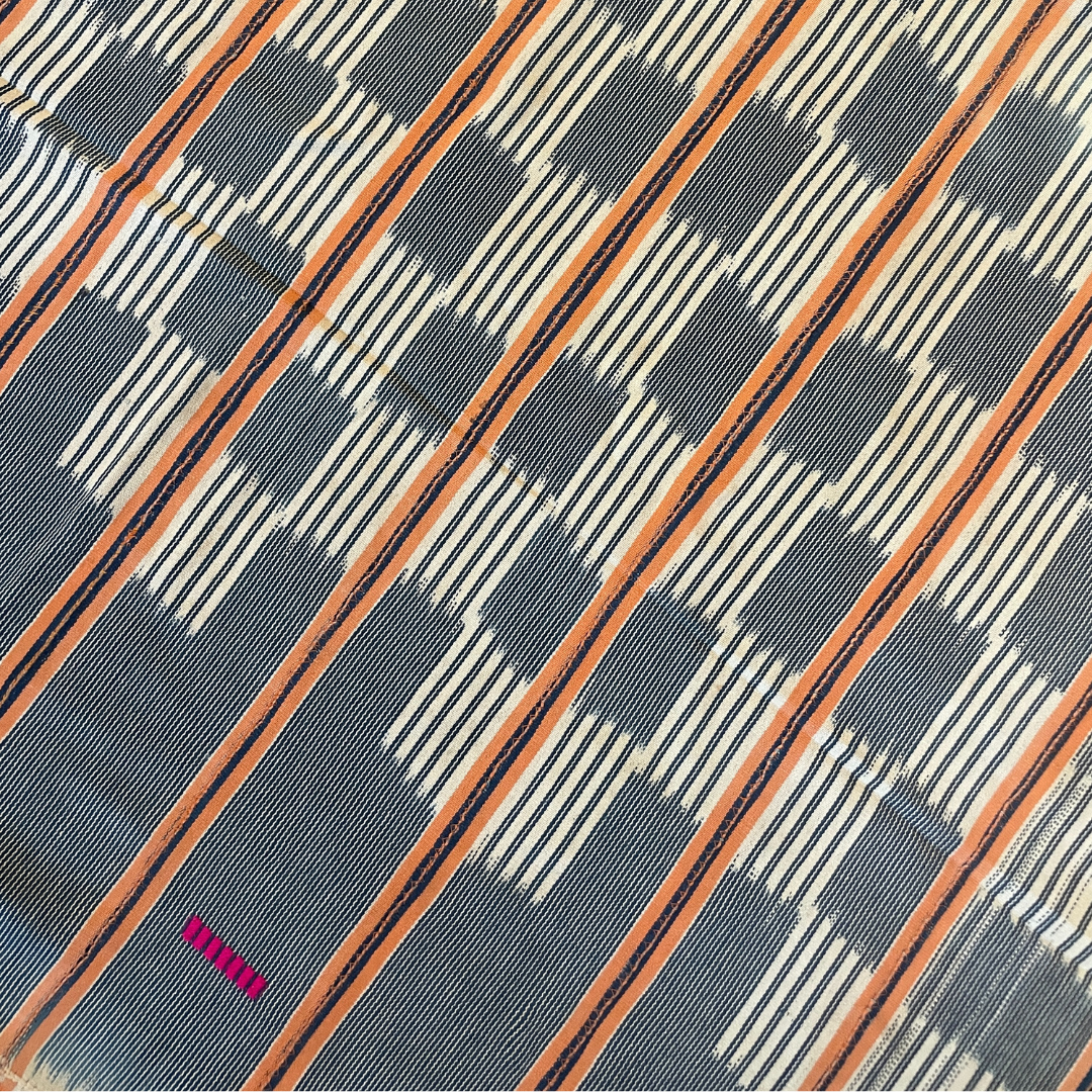 African Vintage Ikat Denim Textile 49