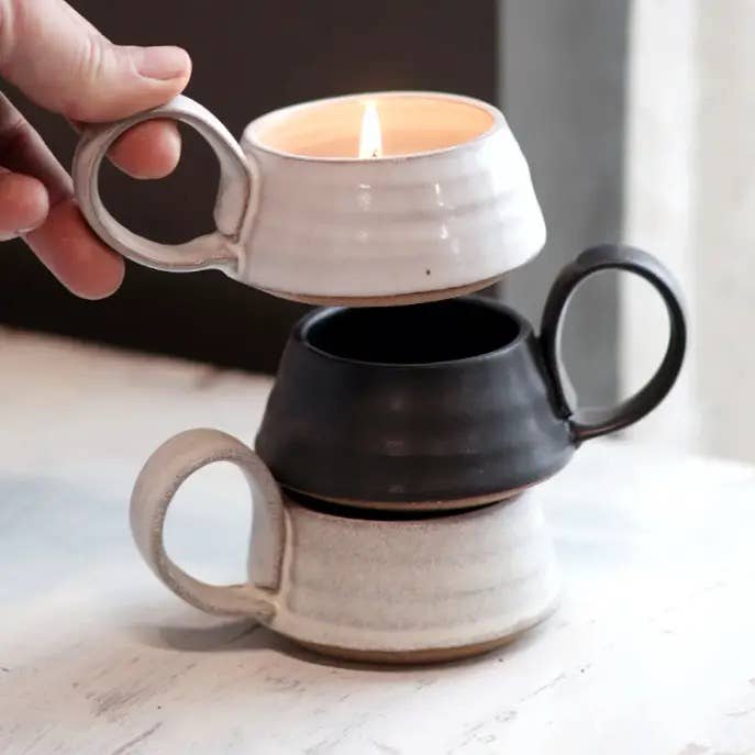 Tea Lite Candle Holder in Black