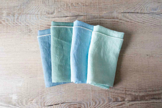 Curated 100% Linen Napkins - Iceberg Mix
