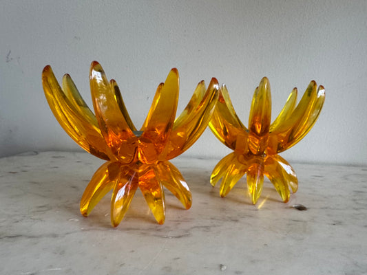 Orange burst candlesticks