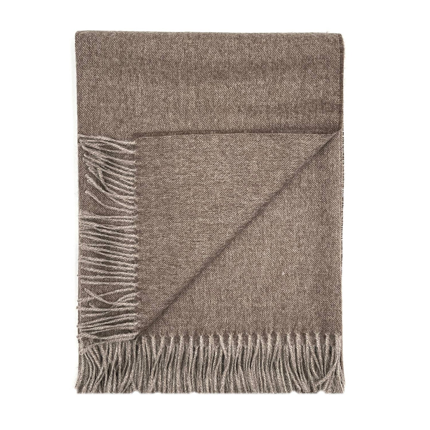 100% Baby Alpaca Throw - Hazelnut