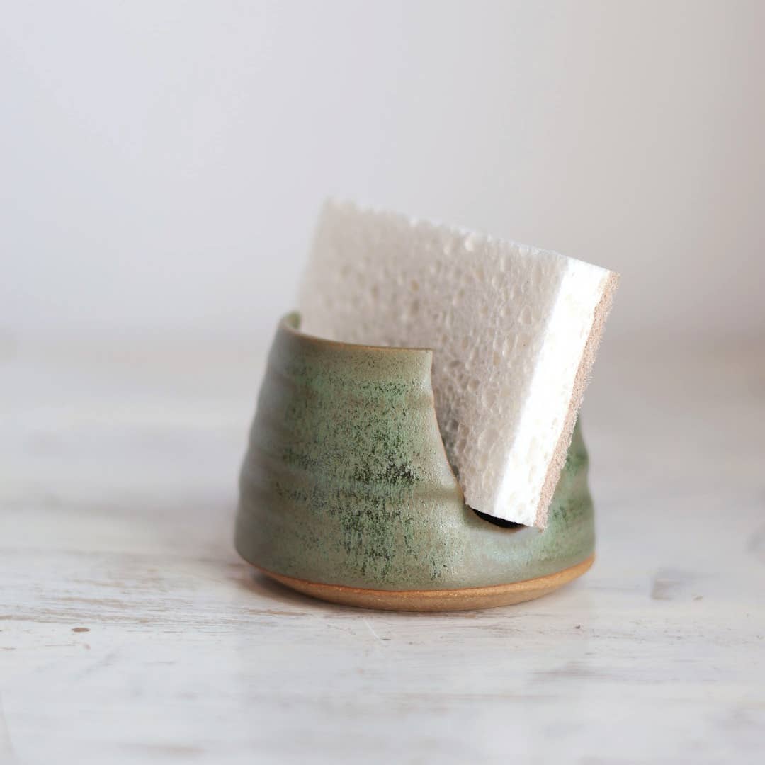 Sponge Holder in Moss Green