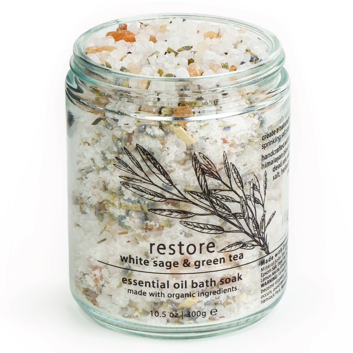 Restore White Sage & Green Tea | Essential Oil Mineral Bath