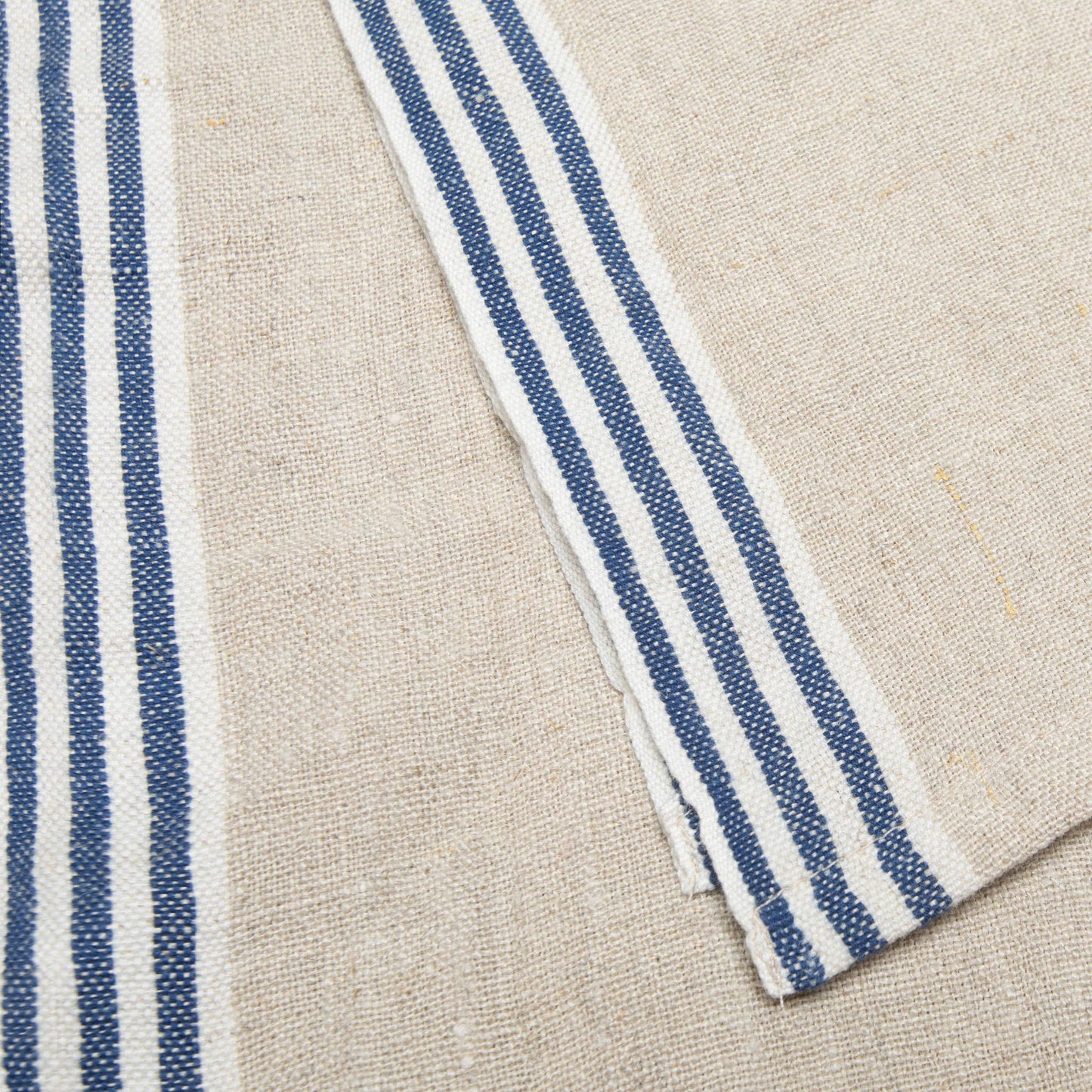 Alsace Natural & Blue Towels 20x30 - Set of 2