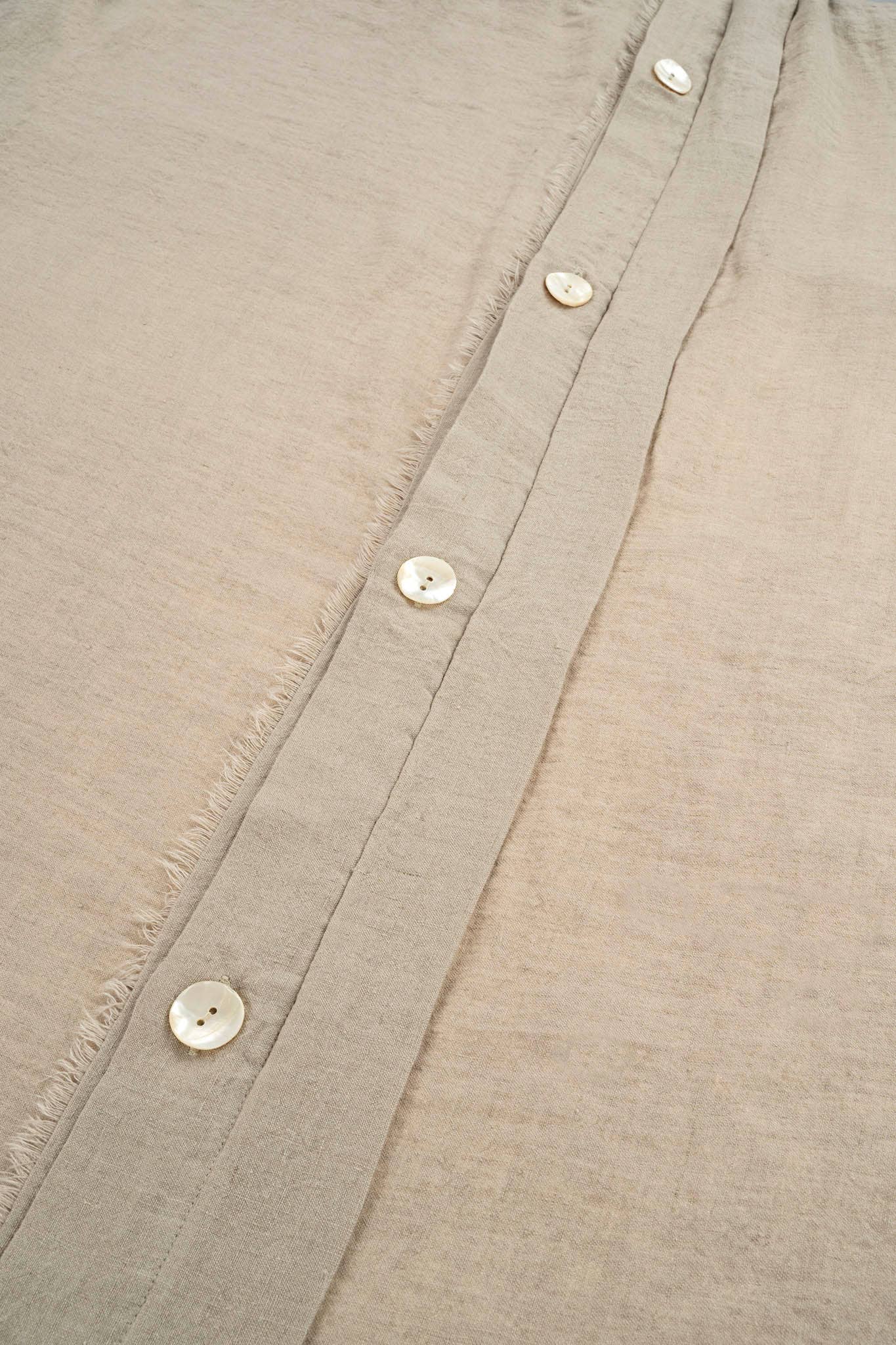 Lina Linen Queen Duvet Set Driftwood