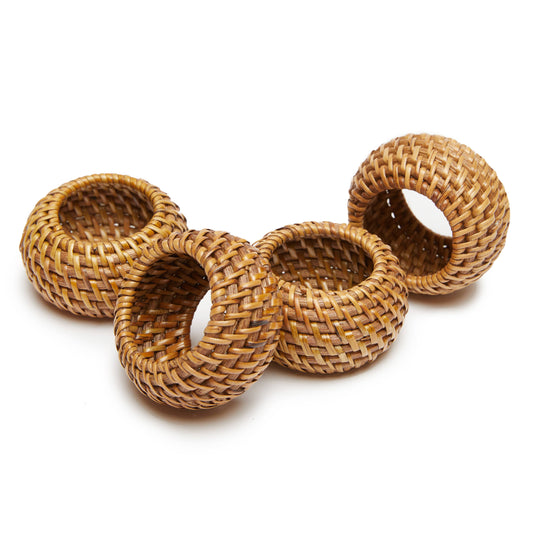 Eclipse Natural Napkin Ring, Set of 4