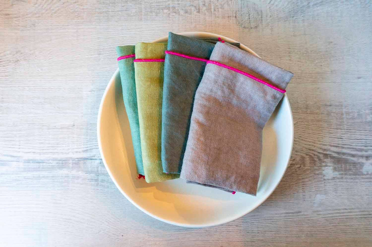 Curated 100% Linen Cloth Napkins - Fish Pond Mix (Set of 4)
