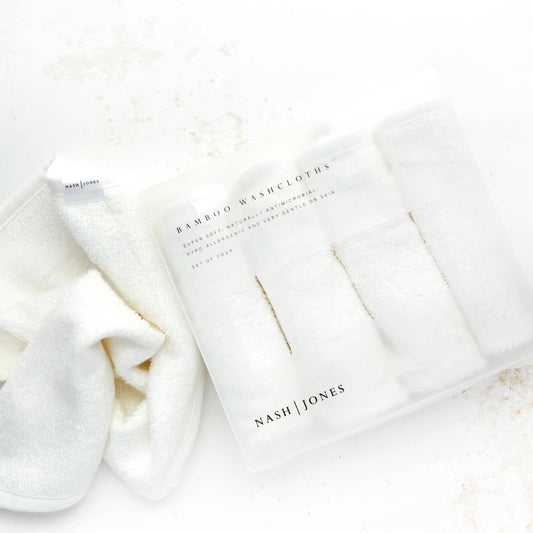 100% Bamboo Washcloths: Facial washcloths