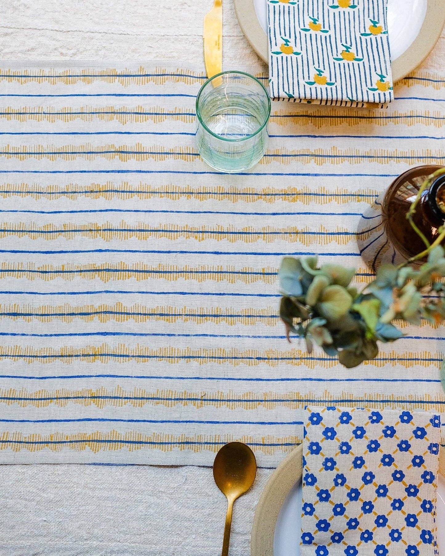 Sanya - Block-printed Table Runner