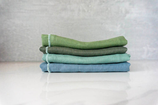 Curated 100% Linen Cloth Napkins - Mellow Mix (Set of 4)