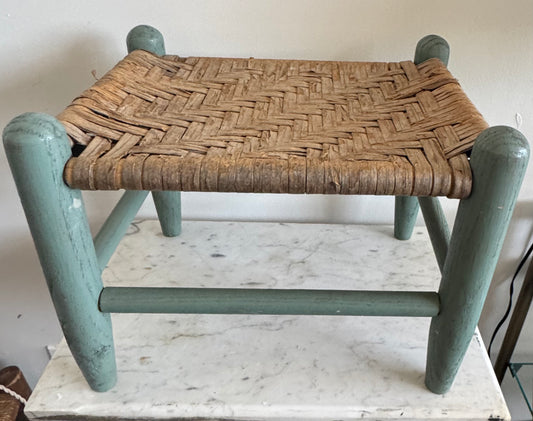 Vintage green stool