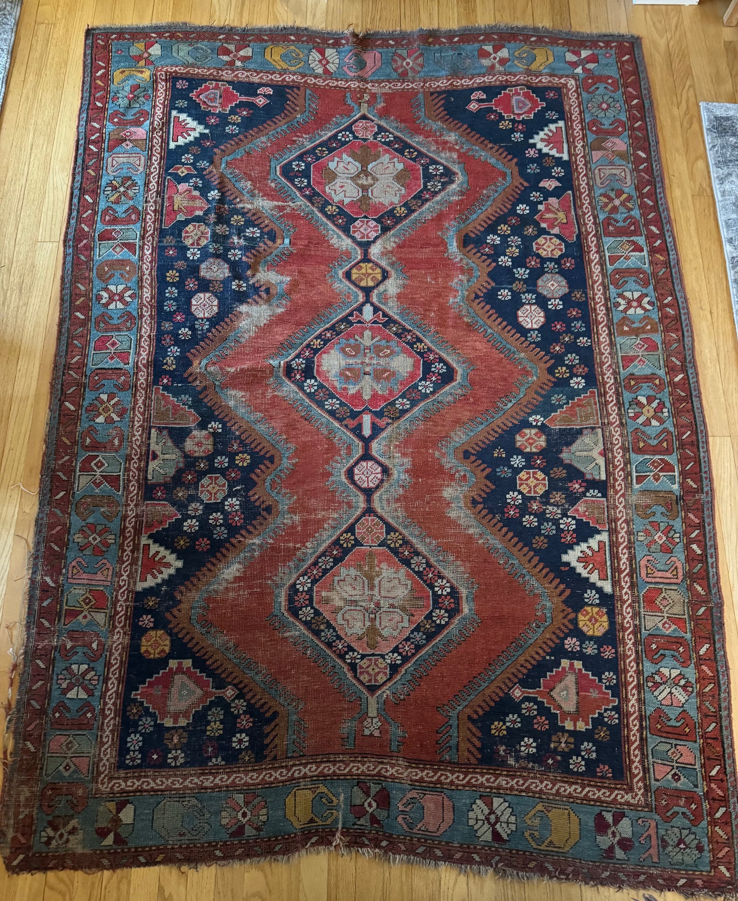 Antique Kazak rug